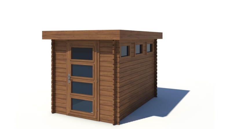 Gartenhaus, Gerätehaus 6m2 - 2x3m - 28mm - Imprägniert