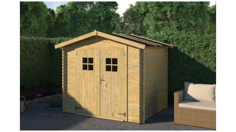 Gartenhaus, Gerätehaus 4.92m2 - 2.46x2m - 19mm - Imprägniert