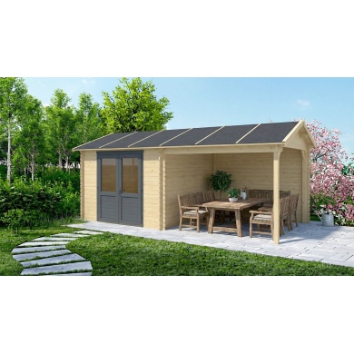 Gartenhaus, Gerätehaus 17.4m2 - 5.79x3m - 28mm