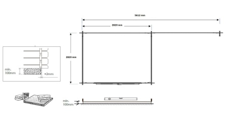 Gartenhaus, Gerätehaus 17.4m2 - 5.79x3m - 28mm