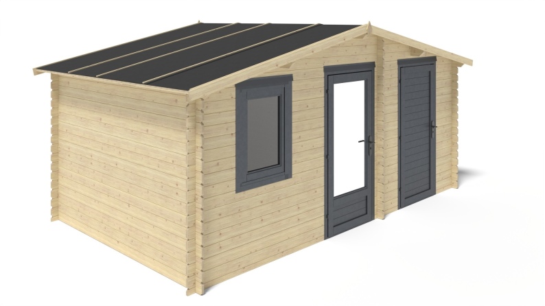 Gartenhaus, Gerätehaus 15m2 - 5x3m - 28mm