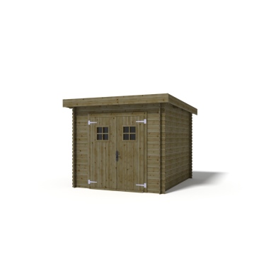 Gartenhaus, Gerätehaus 7.38m2 - 2.46x3m - 19mm - Imprägniert