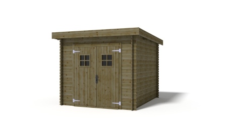 Gartenhaus, Gerätehaus 7.38m2 - 2.46x3m - 19mm - Imprägniert