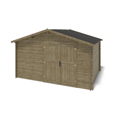 Gartenhaus, Gerätehaus 12m2 - 4x3m - 28mm - Imprägniert