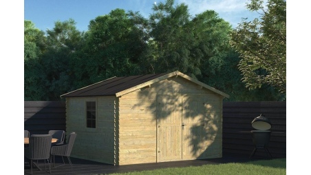 Gartenhaus, Gerätehaus 12m2 - 4x3m - 28mm - Imprägniert