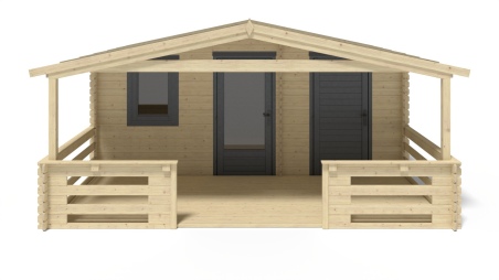 Gartenhaus, Gerätehaus – 5x3 m mit Anbau 5x2.76 m - 25 m²