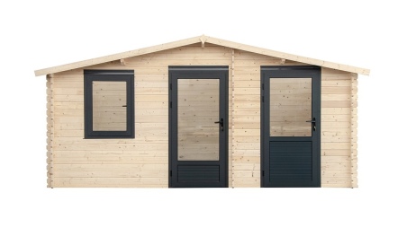 Gartenhaus, Gerätehaus – 5x3 m mit Anbau 5x2.76 m - 25 m²