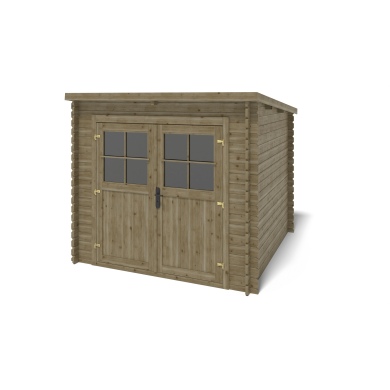 Gartenhaus, Gerätehaus 6.25m2 - 2.5x2.5m - 28mm - Imprägniert