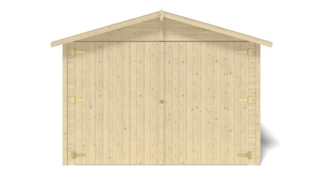 Autogarage aus Holz - 14.94m2 - 3.05x4.93m - 18mm