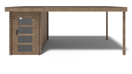 Gartenhaus, Gerätehaus 16m2 - 5.5x3m - 28mm - Imprägniert