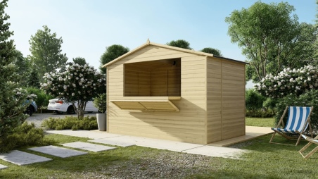 Kiosk-Handelshaus 5.72m2 - 3.11x1.84m - 19mm