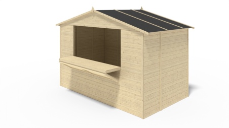 Kiosk-Handelshaus 5.72m2 - 3.11x1.84m - 19mm