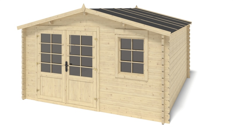 Gartenhaus, Gerätehaus 15.21m2 - 3.9x3.9m - 40mm