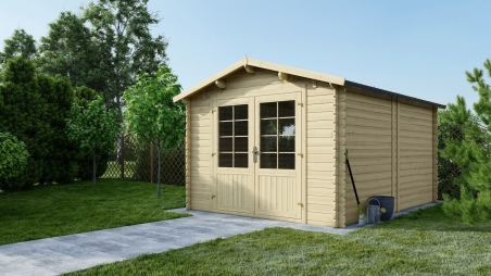 Gartenhaus, Gerätehaus 12m2 - 3x4m - 28mm
