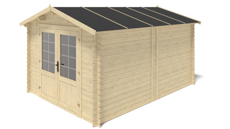 Gartenhaus, Gerätehaus 12m2 - 3x4m - 28mm