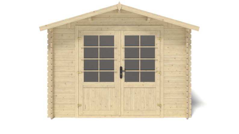 Gartenhaus, Gerätehaus 9m2 - 3x3m - 28mm