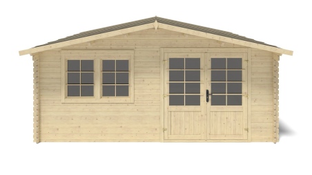 Gartenhaus, Gerätehaus 25m2 - 5x5m - 34mm