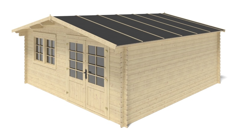 Gartenhaus, Gerätehaus 25m2 - 5x5m - 34mm