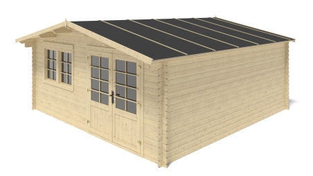 Gartenhaus, Gerätehaus 25m2 - 5x5m - 34mm