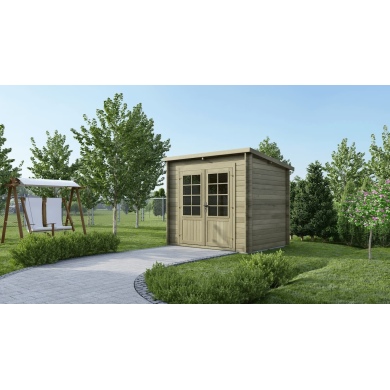 Gartenhaus, Gerätehaus 5m2 - 2.5x2m - 28mm - Imprägniert