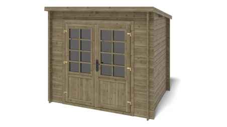 Gartenhaus, Gerätehaus 5m2 - 2.5x2m - 28mm - Imprägniert