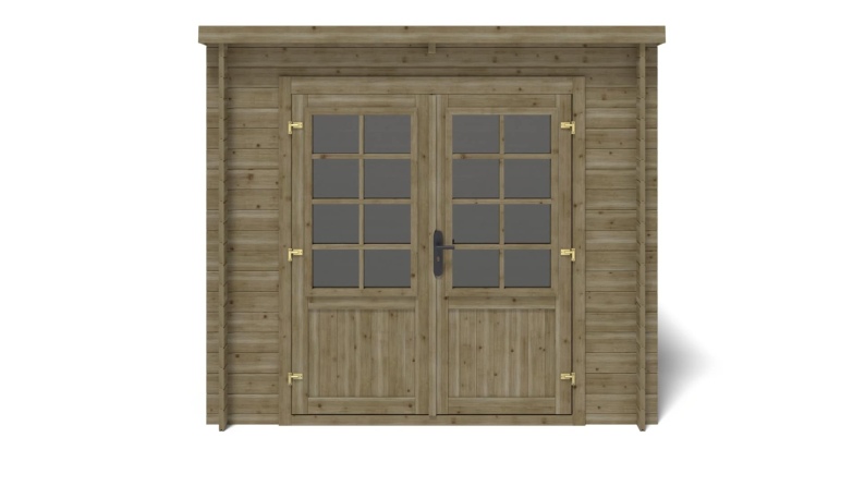 Gartenhaus, Gerätehaus 5m2 - 2.5x2m - 28mm - Imprägniert