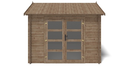 Gartenhaus, Gerätehaus 9m2 - 3x3m - 28mm - Imprägniert