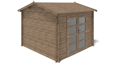 Gartenhaus, Gerätehaus 9m2 - 3x3m - 28mm - Imprägniert