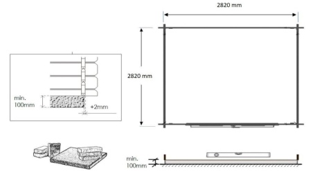 Gartenhaus, Gerätehaus – 3x3 m mit Anbau  4x2.76 m - 20 m² – Imprägniert