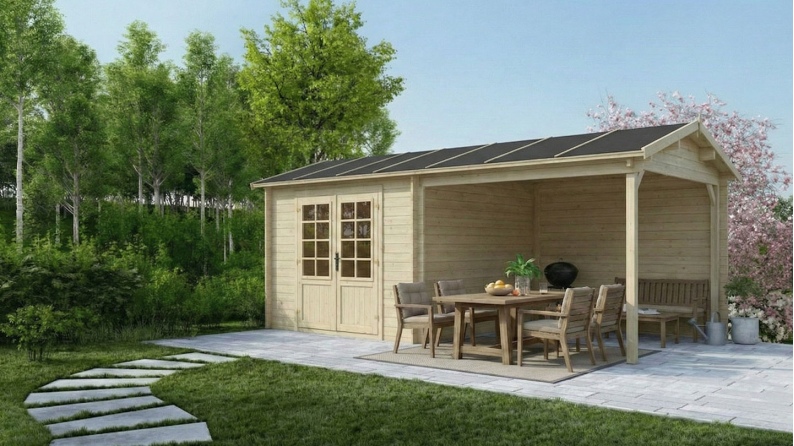 Gartenhaus, Gerätehaus 18m2 - 5.79x3m - 28mm