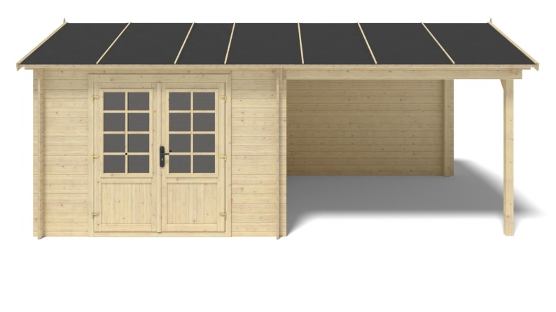 Gartenhaus, Gerätehaus 18m2 - 5.79x3m - 28mm