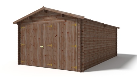 Autogarage aus Holz - 21m2 - 3.5x6m - 28mm - Imprägniert