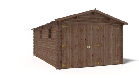 Autogarage aus Holz - 21m2 - 3.5x6m - 28mm - Imprägniert