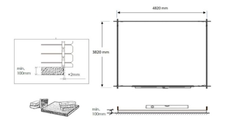 Gartenhaus, Gerätehaus 20m2 - 5x4m - 28mm - Imprägniert
