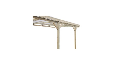 Carport Garagendach 3x5.24 m - 15 m2 - PVC-Abdeckung 