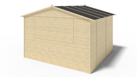 Kiosk-Handelshaus 9.42m2 - 3.11x3.03m - 19mm