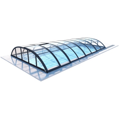 Poolüberdachungen Horizon - 7.43x3.5 m - Massives Polycarbonat 3 mm - für pool BAS7308