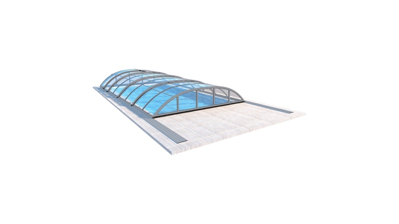 Poolüberdachungen Horizon - 8.58x3.92 m - Massives Polycarbonat 3 mm - für pool BAS7309
