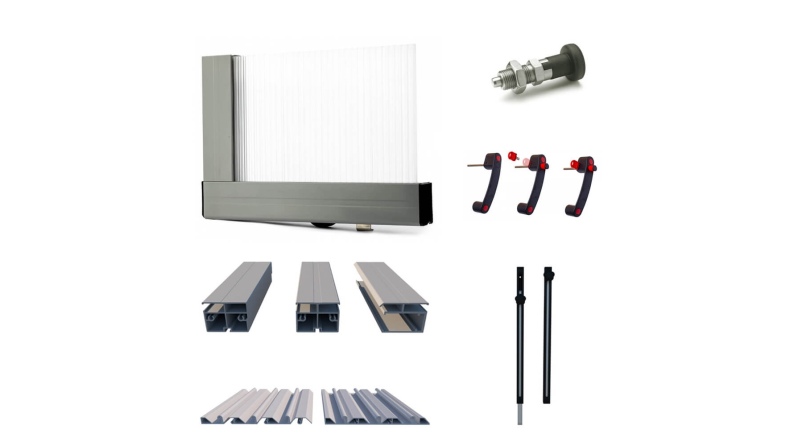 Poolüberdachungen Horizon - 8.58x3.92 m - Massives Polycarbonat 3 mm - für pool BAS7309