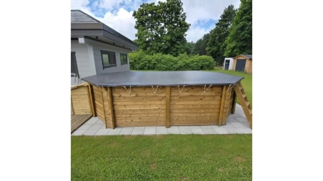 Winterabdeckung  4.26 x 3.16 m für Pool BAS7302. BAS7303