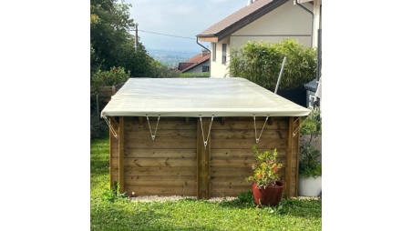 Winterabdeckung  4.26 x 3.16 m für Pool BAS7302. BAS7303