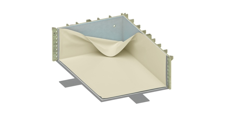 Liner 75/100 PVC, Farbe Sandfarben, für Pool BAS7303