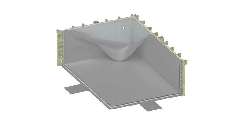 Liner 75/100 PVC, Farbe Mineralgrau, für Pool BAS7302