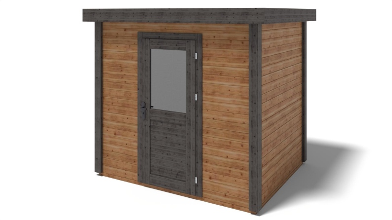 Gartenhaus, Gerätehaus Rava 2.59x2.09m - 5.41m2 - 28mm - Imprägniert