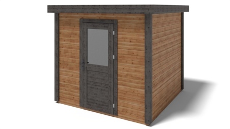 Gartenhaus, Gerätehaus Rava 2.59x2.59m - 6.71m2 - 28mm - Imprägniert