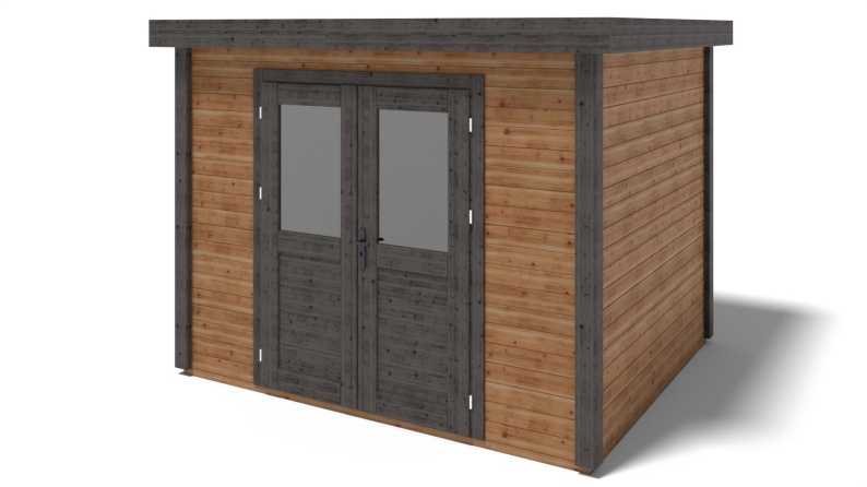 Gartenhaus, Gerätehaus  3.09x2.59m - 8m2 - 28mm - Imprägniert