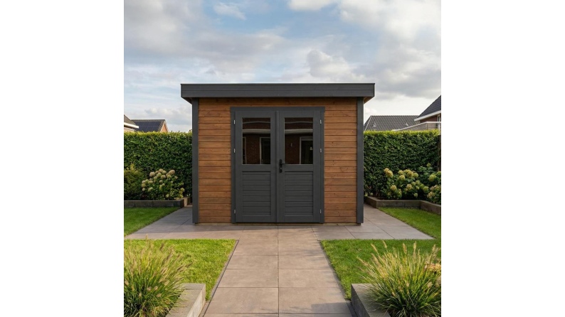 Gartenhaus, Gerätehaus Aura 3.09x3.09m - 9.55m2 - 28mm - Imprägniert