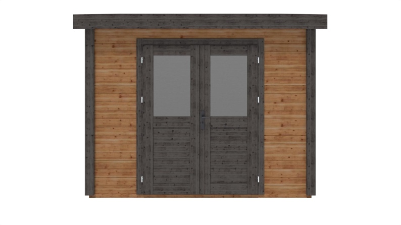 Gartenhaus, Gerätehaus  3.09x3.09m - 9.55m2 - 28mm - Imprägniert