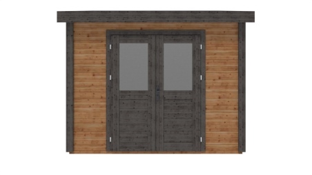 Gartenhaus, Gerätehaus  3.09x3.09m - 9.55m2 - 28mm - Imprägniert