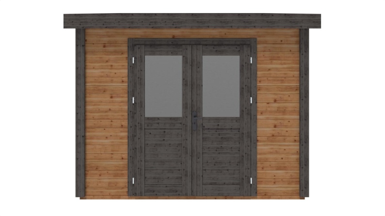 Gartenhaus, Gerätehaus Aura 3.09x4.09m - 12.64m2 - 28mm - Imprägniert